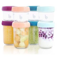 Glazen bewaarpotjes 4 x 100 ml + 4 x 220 ml