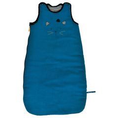 Slaapzak 70 cm blauw - Les Moustaches