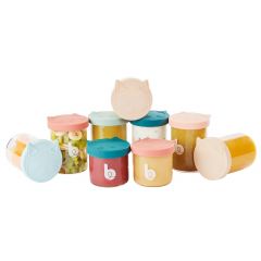 Bewaarpotjes Isy - 6 x 250 ml + 3 x 120 ml