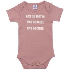 Body manches courtes à message