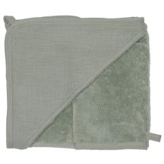 Bamboe badcape + washand