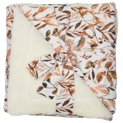 Luxe deken met nepbont - 70 x 100 cm