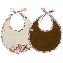 Set van 2 newborn slabbetjes