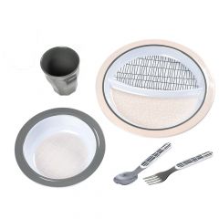 Eetset in melamine - 5-delig