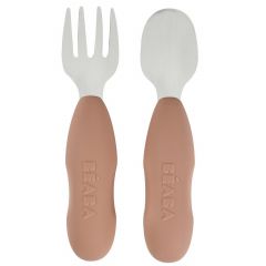 Set roestvrijstalen oefenbestek - 2 stuks