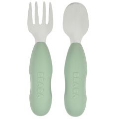 Set roestvrijstalen oefenbestek - 2 stuks