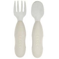 Set roestvrijstalen oefenbestek - 2 stuks