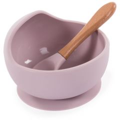 Bordje met zuignap en lepel
