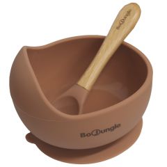 Bordje met zuignap en lepel