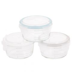 Glazen bewaarpotten 3 x 280 ml