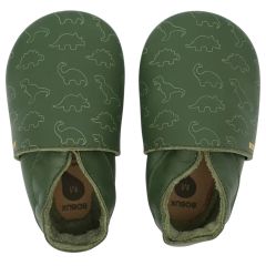 Soft Soles babyslofjes Dino Olive 3-9m