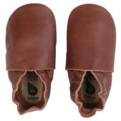 Soft Soles babyslofjes Simple Shoe Toffee 3-9m