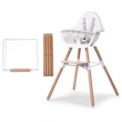 Pack Evolu 2 kinderstoel + set lange poten met voetensteun