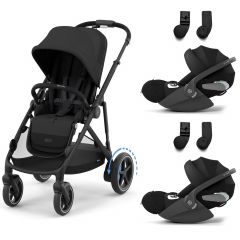 e-Gazelle S kinderwagen + 2 Cloud T i-Size autostoelen