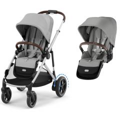 e-Gazelle S kinderwagen + tweede zitje