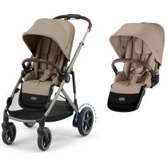 e-Gazelle S kinderwagen + tweede zitje