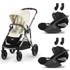Gazelle S 2 kinderwagen + 2 Cloud T i-Size autostoelen