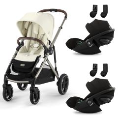 Gazelle S 2 kinderwagen + 2 Cloud G3 i-Size autostoelen