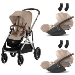 Gazelle S 2 kinderwagen + 2 Cloud T i-Size autostoelen