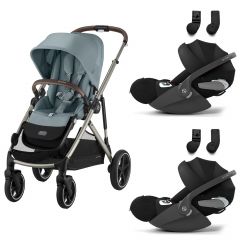 Gazelle S 2 kinderwagen + 2 Cloud T i-Size autostoelen