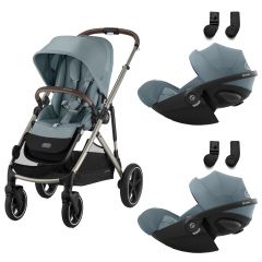 Gazelle S 2 kinderwagen + 2 Cloud G i-Size autostoelen