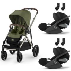 Gazelle S 2 kinderwagen + 2 Cloud T i-Size autostoelen