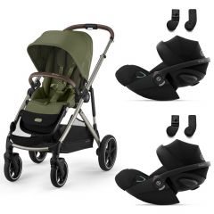 Gazelle S 2 kinderwagen + 2 Cloud G i-Size autostoelen