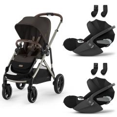 Gazelle S 2 kinderwagen + 2 Cloud T i-Size autostoelen