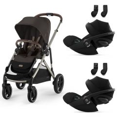 Gazelle S 2 kinderwagen + 2 Cloud G i-Size autostoelen
