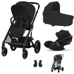 Trio Balios S Lux 3 + S Lux reiswieg + Cloud G i-Size + kinderwagen regenhoes