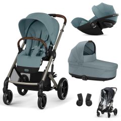 Trio Balios S Lux 3 + S Lux reiswieg + Cloud G3 i-Size + kinderwagen regenhoes