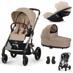 Trio Balios S Lux 3 + S Lux reiswieg + Cloud G3 i-Size + kinderwagen regenhoes