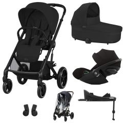 Trio Balios S Lux 3 + S Lux reiswieg + Cloud G + G Base + kinderwagen regenhoes