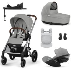 Trio Balios S Lux 3 + S Lux reiswieg + Cloud G i-Size + G Base + Amya draagzak