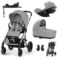 Trio Balios S Lux 3 + S Lux reiswieg + Cloud G3 i-Size + G3 Base + kinderwagen regenhoes