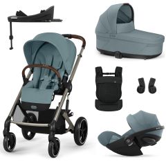 Trio Balios S Lux 3 + S Lux reiswieg + Cloud G i-Size + G Base + Amya draagzak