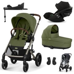 Trio Balios S Lux 3 + S Lux reiswieg + Cloud G3 i-Size + G3 Base + kinderwagen regenhoes