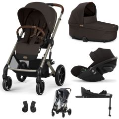 Trio Balios S Lux 3 + S Lux reiswieg + Cloud G + G Base + kinderwagen regenhoes