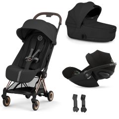 Trio Coya 2 + plooibare reiswieg + Cloud G i-Size