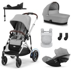 Trio e-Gazelle S + reiswieg + Cloud G i-Size + G Base + Amya draagzak