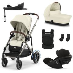 Trio e-Gazelle S + reiswieg + Cloud G i-Size + G Base + Amya draagzak
