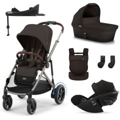 Trio e-Gazelle S + reiswieg + Cloud G i-Size + G Base + Amya draagzak