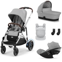 Trio e-Gazelle S + reiswieg + Cloud G i-Size + Amya draagzak
