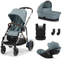 Trio e-Gazelle S + reiswieg + Cloud G i-Size + Amya draagzak