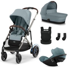 Trio e-Gazelle S + reiswieg + Cloud G3 i-Size + Amya draagzak