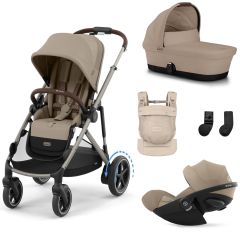 Trio e-Gazelle S + reiswieg + Cloud G i-Size + Amya draagzak