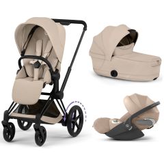 Trio e-Priam 3 + plooibare reiswieg + Cloud T i-Size
