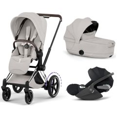 Trio e-Priam 3 + plooibare reiswieg + Cloud T i-Size