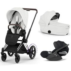 Trio e-Priam 3 + plooibare reiswieg + Cloud T i-Size