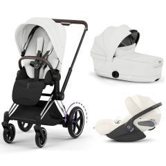 Trio e-Priam 3 + plooibare reiswieg + Cloud T i-Size